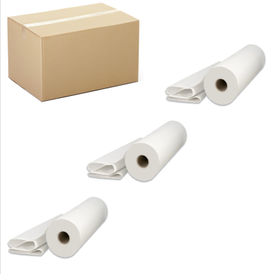Disposable paper bed roll