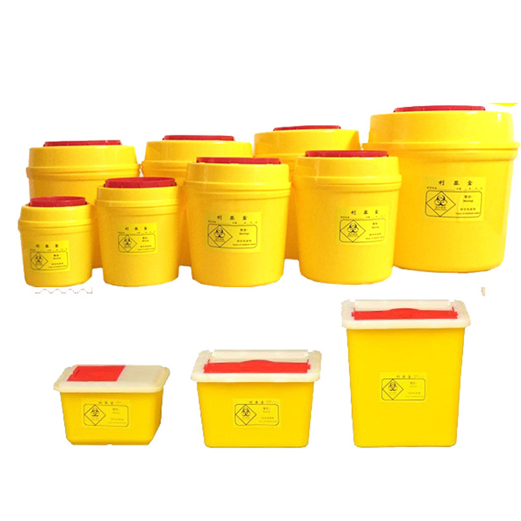 Sharp disposable container safety box biohazard bins