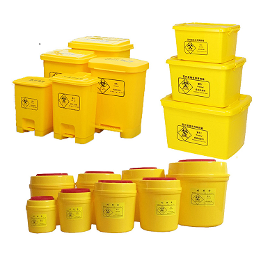  Plastic Hospital Disposable Biohazard Medical Sharps Needle Bin Box Medical Waste Tub Container