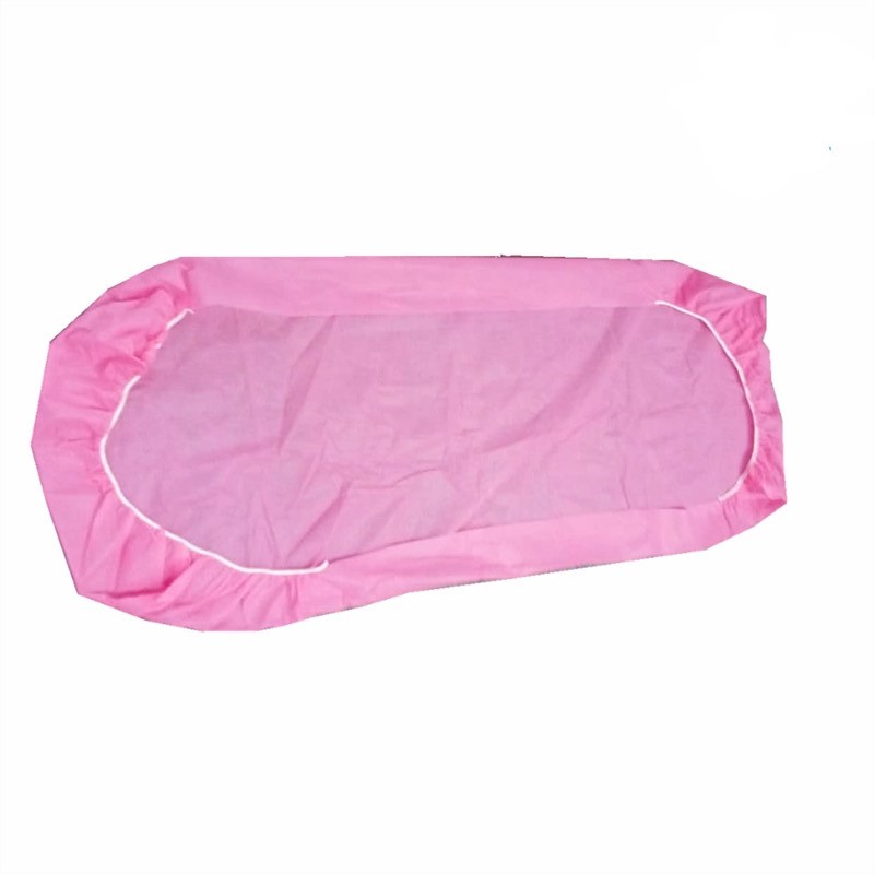 Disposable Hospital Medical Nonwoven Fitted Bed Sheet with Elastic Band