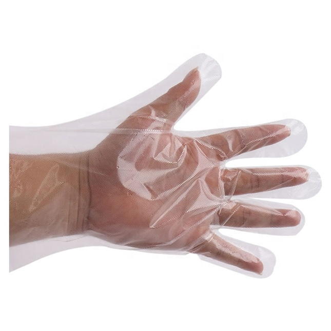 Plastic HDPE Disposable Gloves
