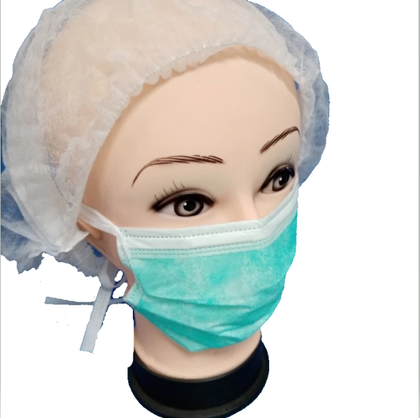 Disposable face mask 3 ply tie on surgical mask 